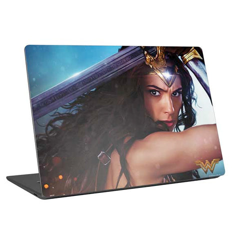 DC Comics Wonder Woman Battle Ready Poster Universal Laptop 16in (13 x 9.4in) Skin